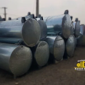 مخزن فلزی افقی
